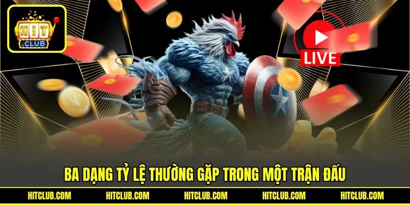 Ba dạng tỷ lệ thường gặp trong một trận đấu Ba dạng tỷ lệ thường gặp trong một trận đấu