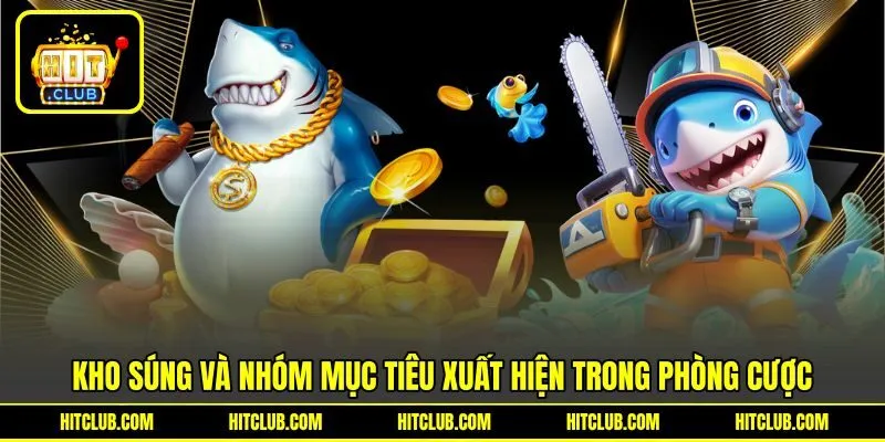 Kho súng và nhóm mục tiêu xuất hiện trong phòng cược Kho súng và nhóm mục tiêu xuất hiện trong phòng cược