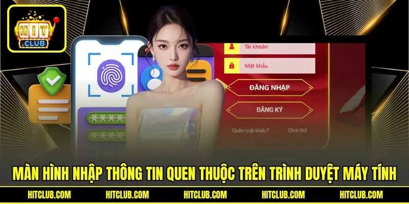 Màn hình nhập thông tin quen thuộc trên trình duyệt máy tính