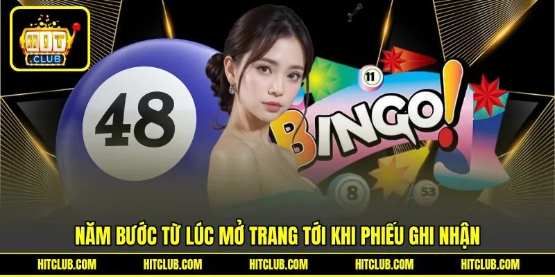Năm bước từ lúc mở trang tới khi phiếu ghi nhận
