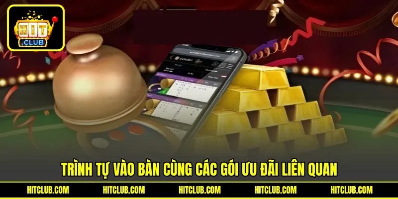 Trình tự vào bàn cùng các gói ưu đãi liên quan